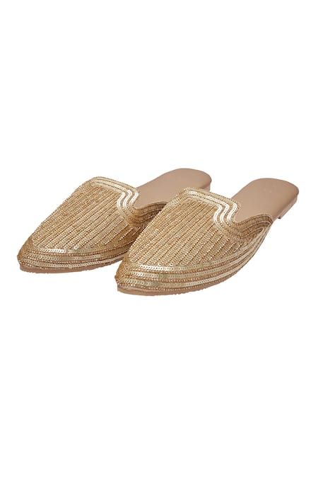 Durvi Sequin Embellished Mules 