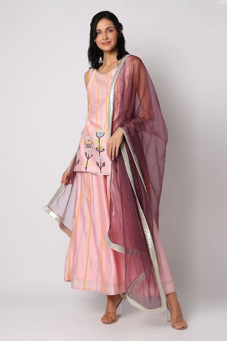 Leela By A Printed Kurta Palazzo Set 