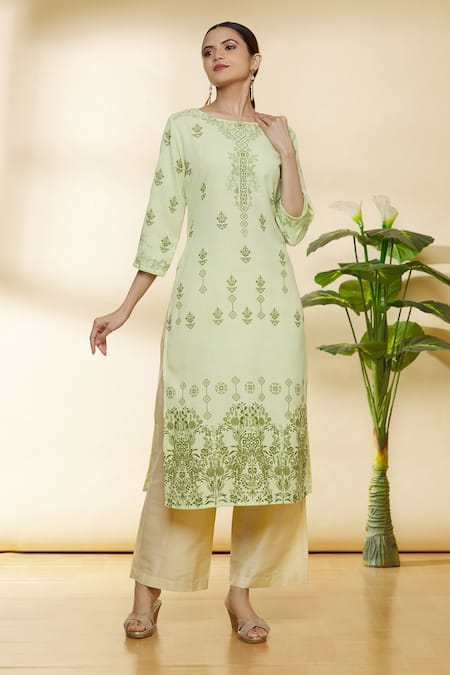 Samyukta Singhania Floral Print Kurta 