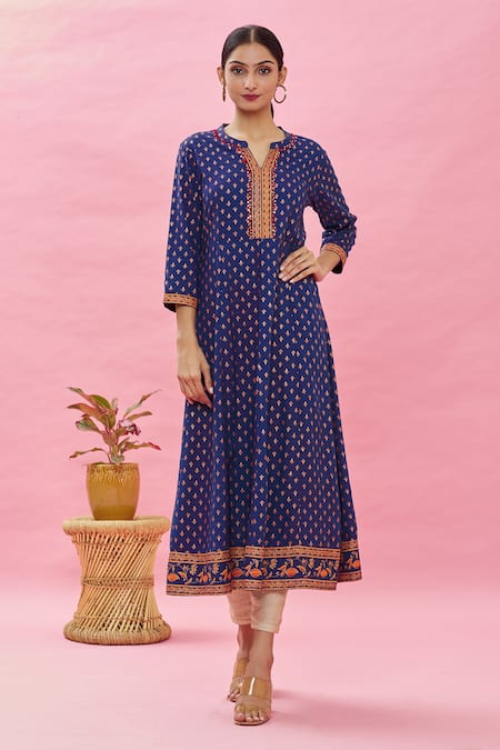 Samyukta Singhania Floral Print Kurta 