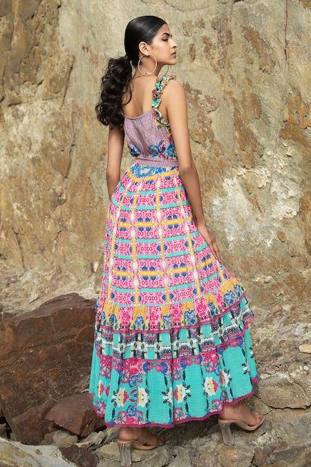 Bhanuni By Jyoti Bloom Printed Tiered Dress 