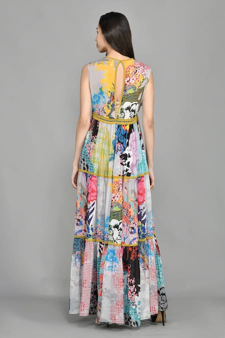 Bhanuni By Jyoti Floral Print Maxi Dress 