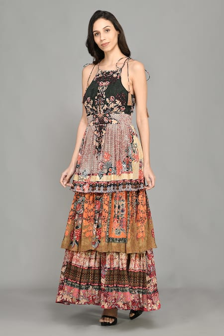 Bhanuni By Jyoti Nordic Printed Maxi Dress 