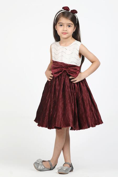 Buy_Jelly Jones_Brown Net Sequins Embroidered Dress_Online_at_Aza_Fashions