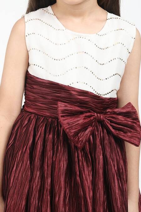 Shop_Jelly Jones_Brown Net Sequins Embroidered Dress_Online_at_Aza_Fashions