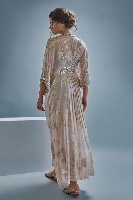 Cherie D Bella Floral Embroidered Kaftan 