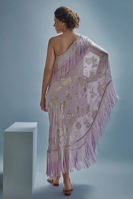 Cherie D Sass One Shoulder Kaftan 
