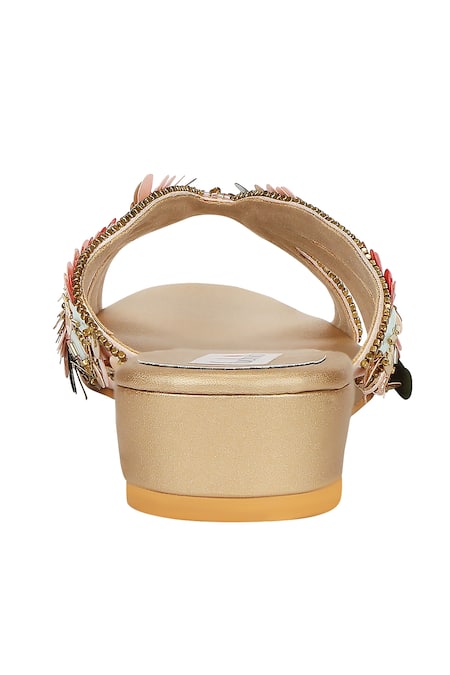 Shop Fuchsia by aashaka mehta Pink Sequins Satin Color Pop Sandals Online at Aza Fashions Shop_Fuchsia by aashaka mehta_Pink Sequins Satin Color Pop Sandals _Online_at_Aza_Fashions