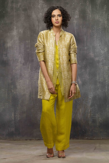 Bodhi Tree Woven Jacket Pant Set 