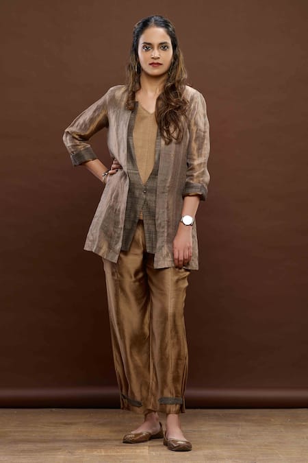 Bodhi Tree Colourblock Jacket Pant Set 