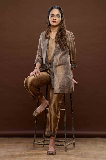 Bodhi Tree Colourblock Jacket Pant Set 