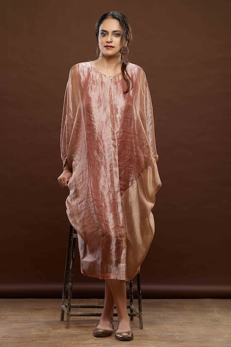 Bodhi Tree Metallic Colourblock Dress 