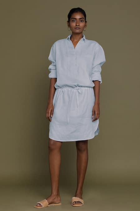 Reistor Collared Shirt Dress 