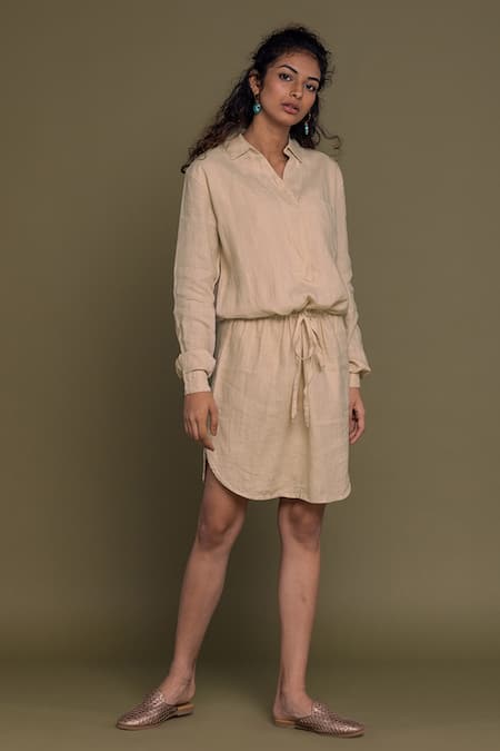 Reistor Collared Shirt Dress 