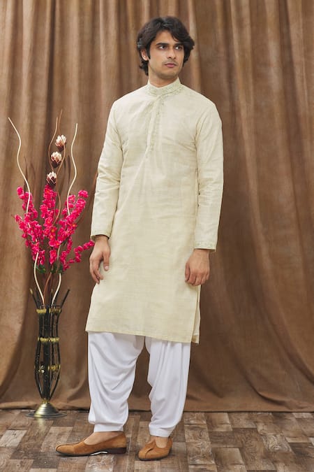 Soniya G Handloom Silk Kurta & Salwar Set 