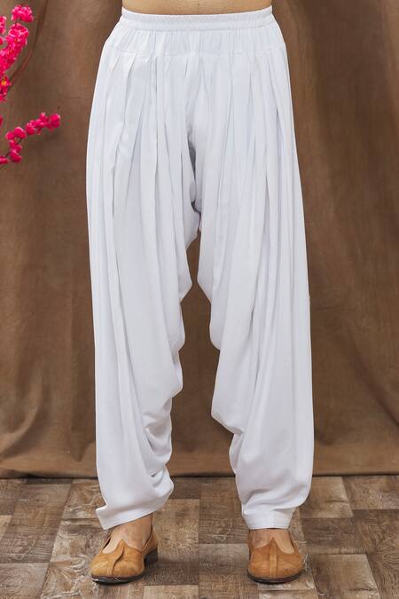 Shop_Soniya G_Beige Handloom Silk Floral Kurta And Salwar Set_Online_at_Aza_Fashions