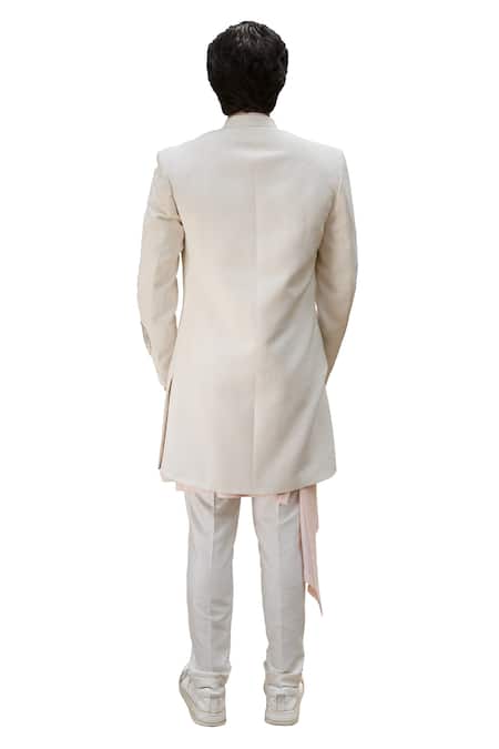 Shop Ankur J Pink Cotton Silk Mirror Work, Resham Work, Floral Embroidered Jacket Kurta Set at Aza Fashions Shop_Ankur J_Pink Cotton Silk Mirror Work, Resham Work, Floral Embroidered Jacket Kurta Set _at_Aza_Fashions