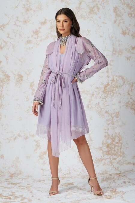 Purple 2025 jacket dress