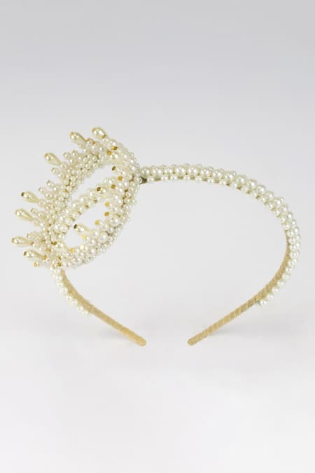 Choko Snow Queens Pearl Work Crown 