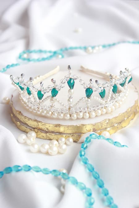 Choko Crown Motif Pearl Hairband 