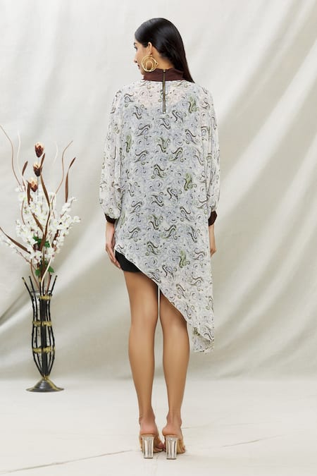 Kommal Sood Paisley Print Dress With Inner 