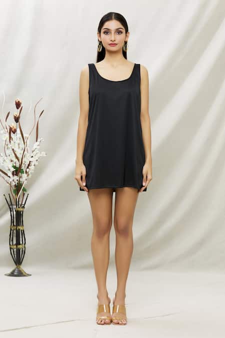 Shop_Kommal Sood_Off White Georgette Paisley High Print Dress With Inner _Online_at_Aza_Fashions