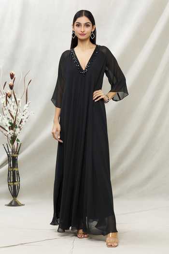 Kommal Sood Embellished Neckline Tunic 