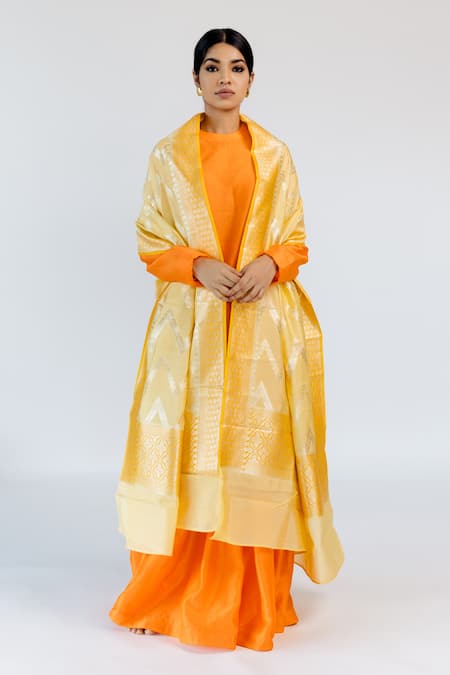 Mimamsaa Pitambara Pure Banarasi Silk Dupatta 