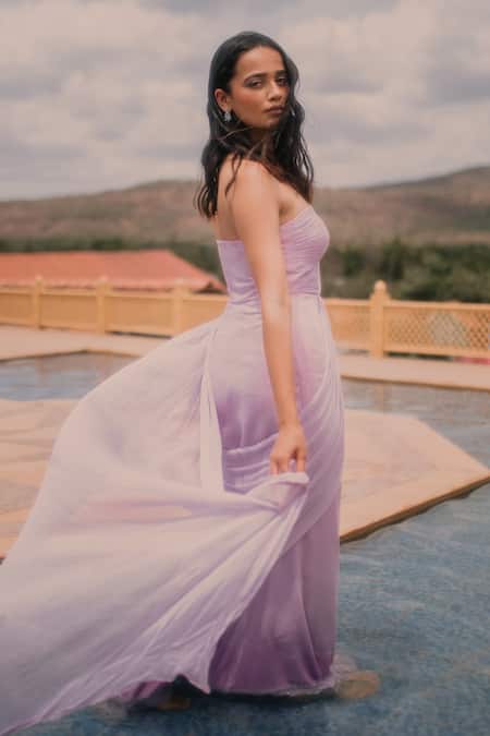 Asaga Yasha One Shoulder Gown 