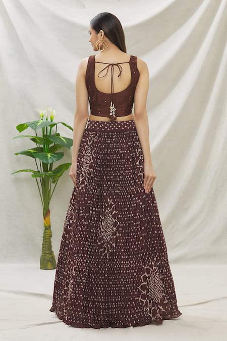 Samyukta Singhania Bandhani Print Lehenga Set 