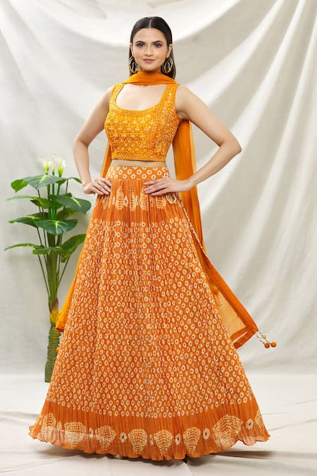 Samyukta Singhania Bandhani Print Lehenga Set 