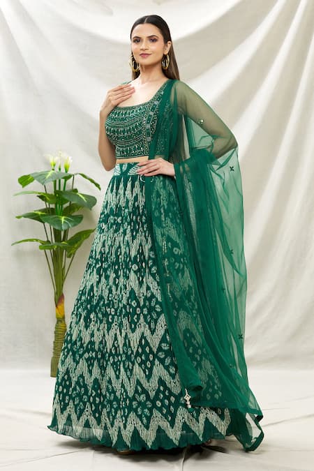 Samyukta Singhania Bandhani Print Lehenga Set 