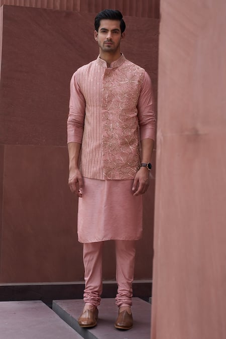 Charu and Vasundhara Rishan Bundi & Kurta  Set 