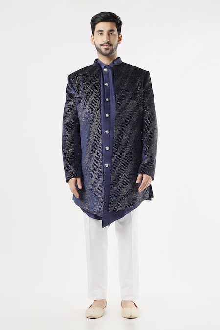 Men's Chic Tuxedo Jacket Casual Mature Sequins Dinner Jacket - Temu