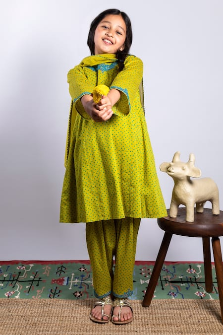 Boteh Bandhani Print Kurta Set 