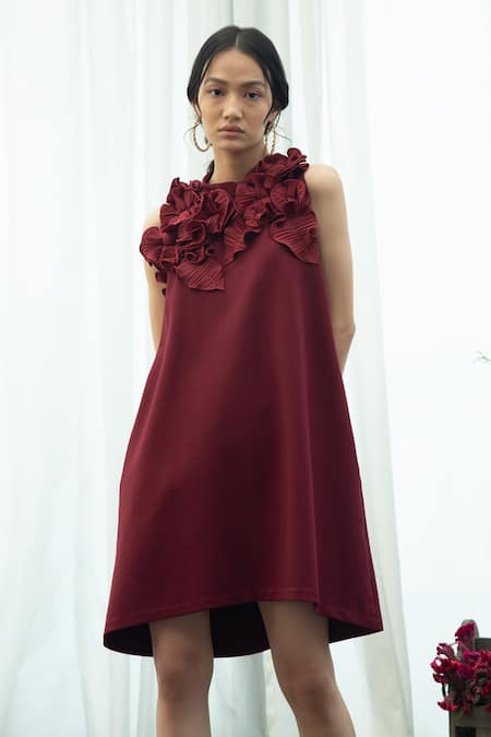 Pleats by Aruni Floral Pleated Dress 