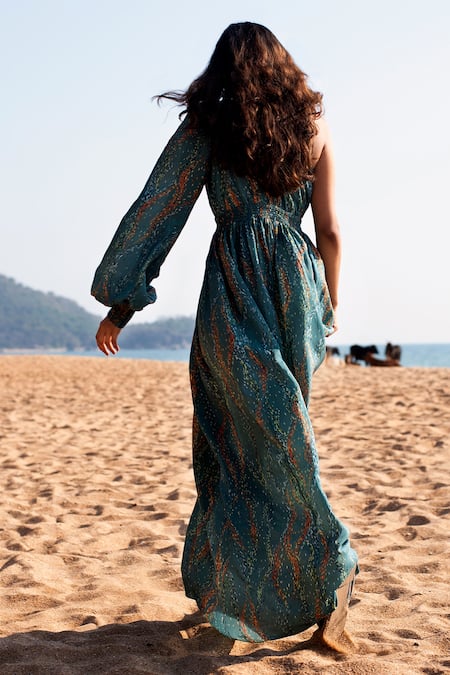 Vivek Patel One Shoulder Gown 