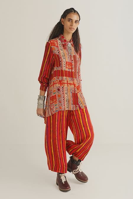 Aseem Kapoor Atri Printed Tunic & Trouser Set 