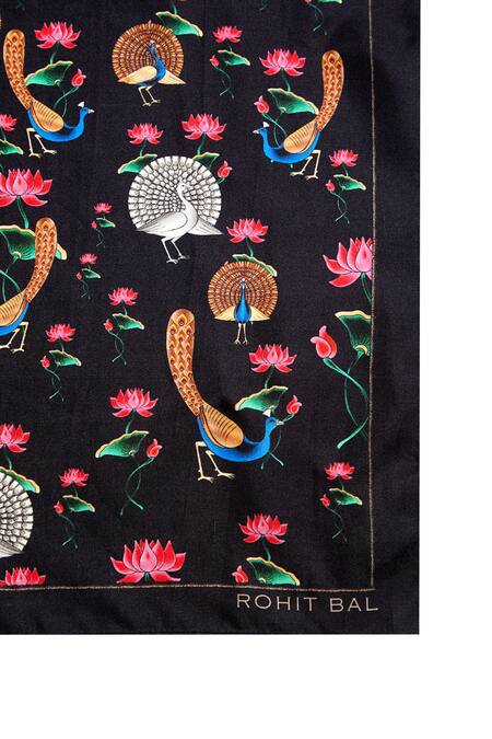 Buy Balance By Rohit Bal Black Printed Pocket Square And Tie Set Online at Aza Fashions Buy_Balance By Rohit Bal_Black Printed Pocket Square And Tie Set_Online_at_Aza_Fashions