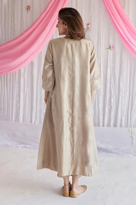 Shorshe Clothing Tannu Chanderi Kurta & Pant Set 