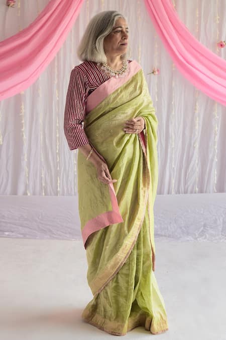 Shorshe Clothing Handloom Tissue Saree 