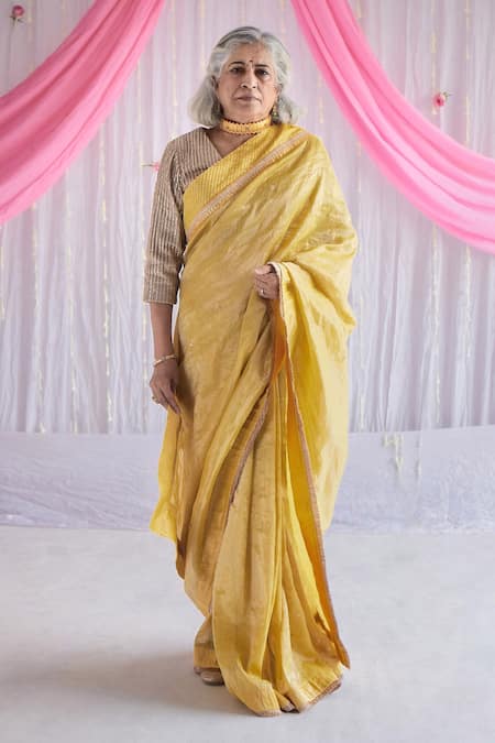 Shorshe Clothing Handloom Tissue Saree 