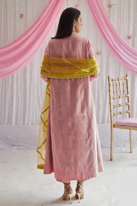 Shorshe Clothing Lehria Organza Dupatta 