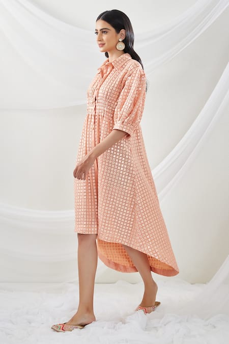 Twenty Nine Mirrorwork Asymmetric Dress 