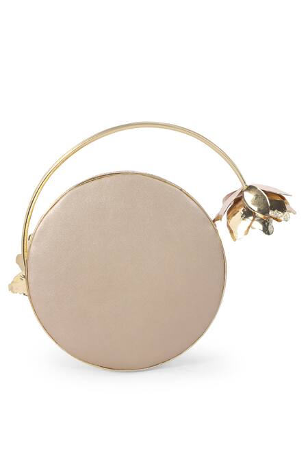 Be Chic Gold Artificial Stones Incandescent Dream Mother Of Pearl Clutch Online at Aza Fashions Be Chic_Gold Artificial Stones Incandescent Dream Mother Of Pearl Clutch _Online_at_Aza_Fashions