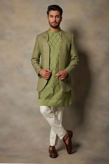 Gargee Designers Bandhgala & Pleated Kurta Set 