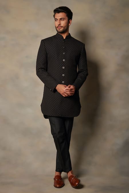 Gargee Designers Textured Sherwani Set 