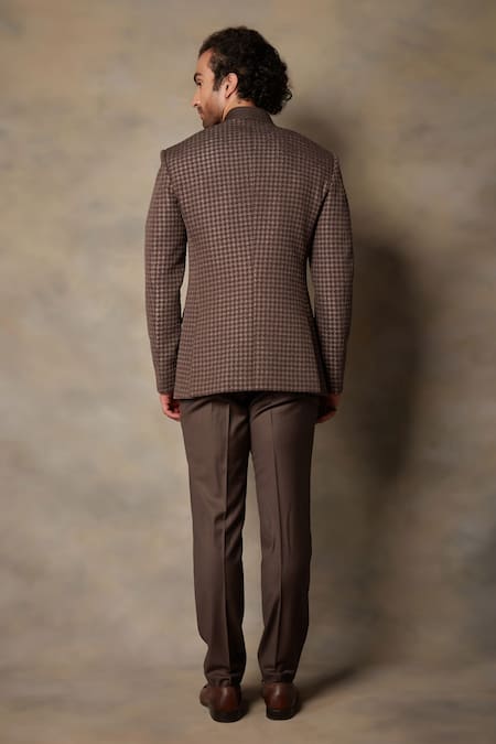 Gargee Designers Textured Bandhgala Set 