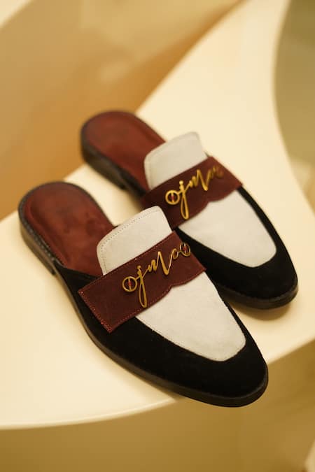 Jatin Malik Colorblock Mules 