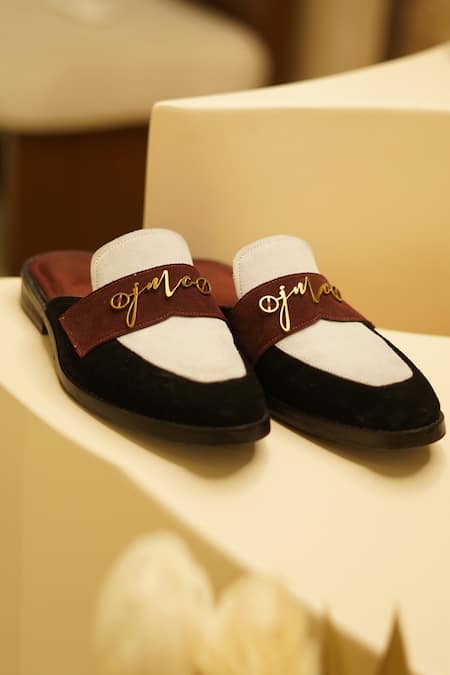 Jatin Malik Colorblock Mules 